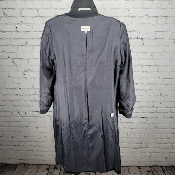 VTG Glenbrooke Grey Pure New Wool Double Breasted Pockets Lined Pea Coat USA 10 - Picture 6 of 16